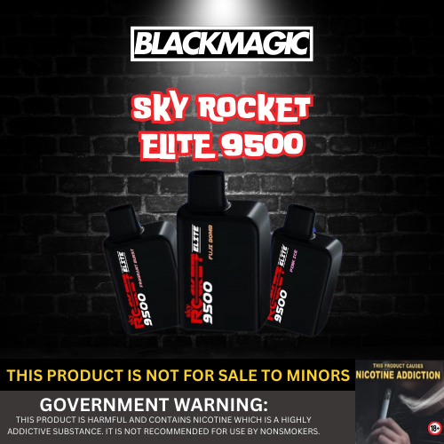 SKY ROCKET ELITE 9,500 PUFFS | COMPATIBLE TO BLACK ELITE V1