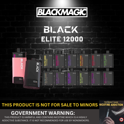 BLACK ELITE V2 12,000 PUFFS