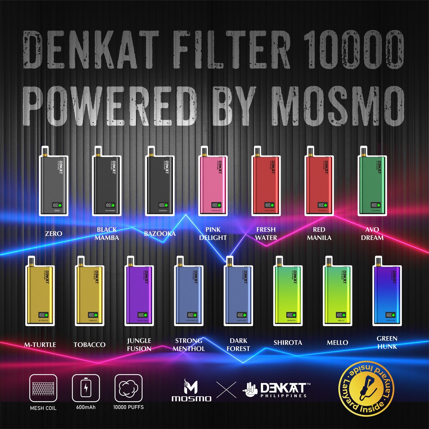 MOSMO DENKAT FILTER 10,000 PUFFS