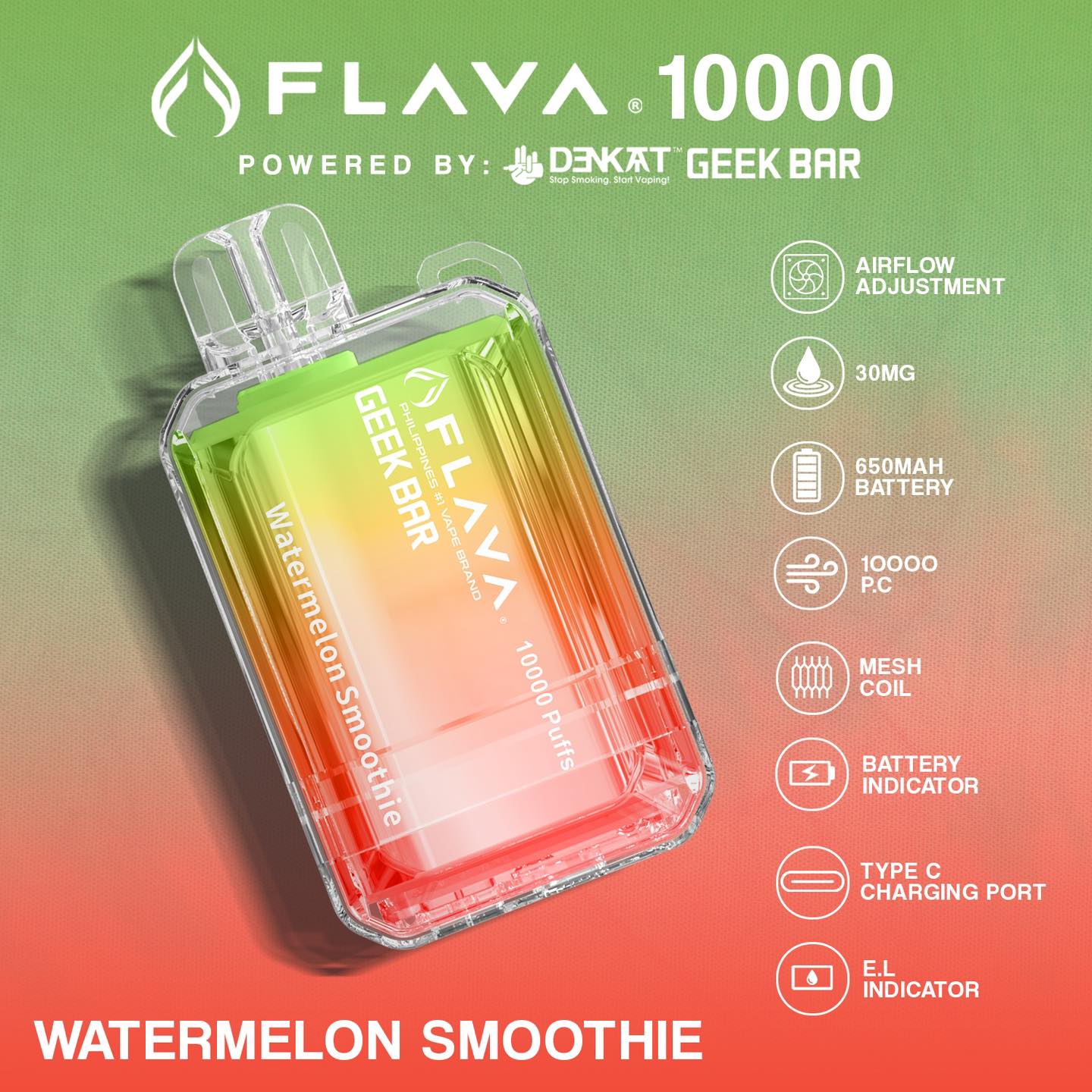 FLAVA GEEKBAR 10,000 PUFFS