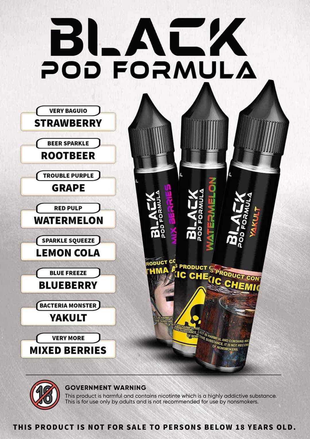 BLACK ELITE POD FORMULA PREMIUM SALTNIC 30ML