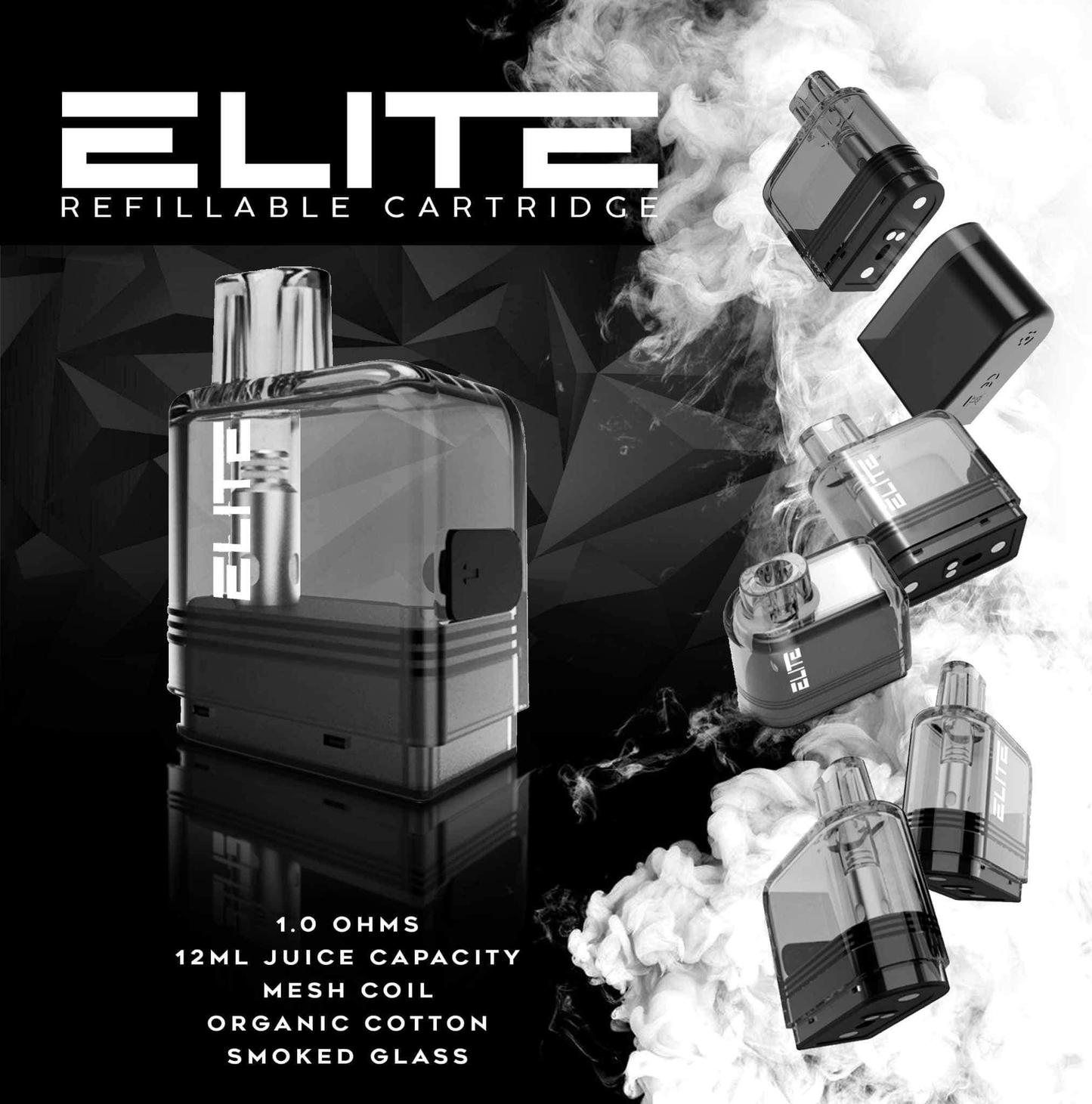 ROYAL ELITE REFILLABLE CARTRIDGE | COMPATIBLE TO BLACK ELITE VERSION 1